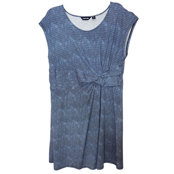 Lands' End Women's Size 2X (20W-22W) Modal Blend Twist front Knee Length Dress - Picture 1 of 9